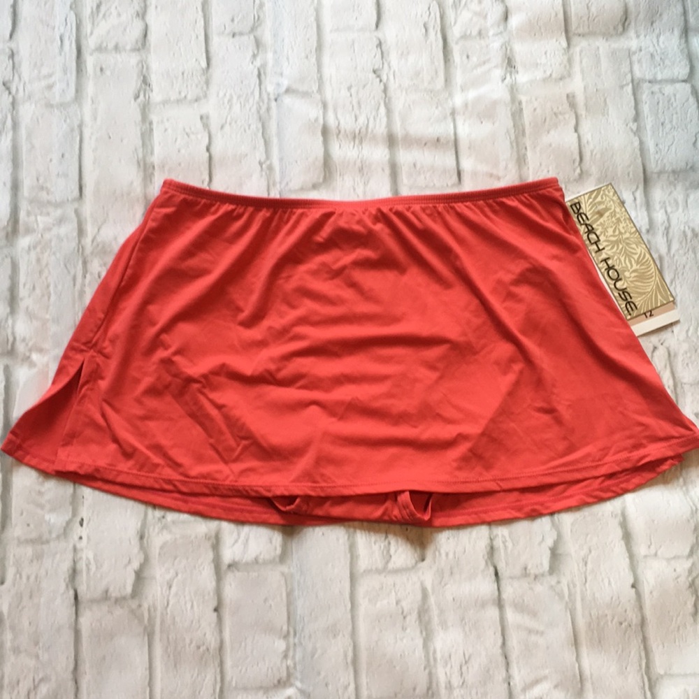 Cute Coral Swim Skirt Bottom sz 12